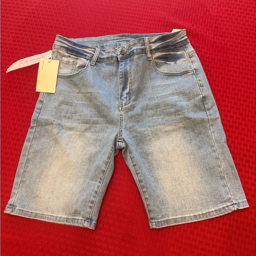 Women's Light Blue Denim Jean Shorts